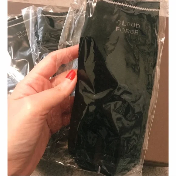 Cloud Force 10 Pack Black Yoga Barre Pilates Socks - Picture 6 of 6